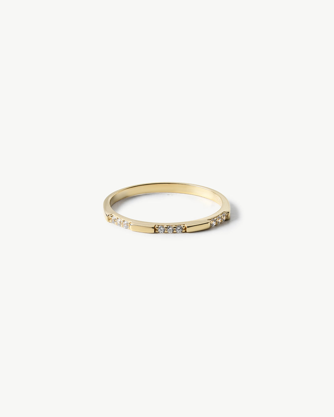 Thin Ring with Set Stones
