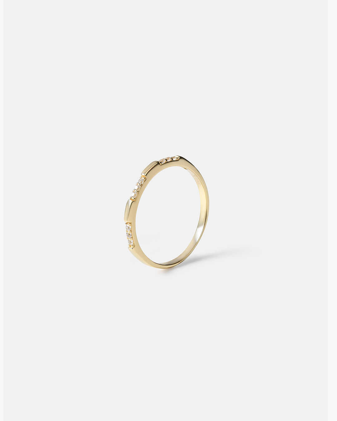 Thin Ring with Set Stones