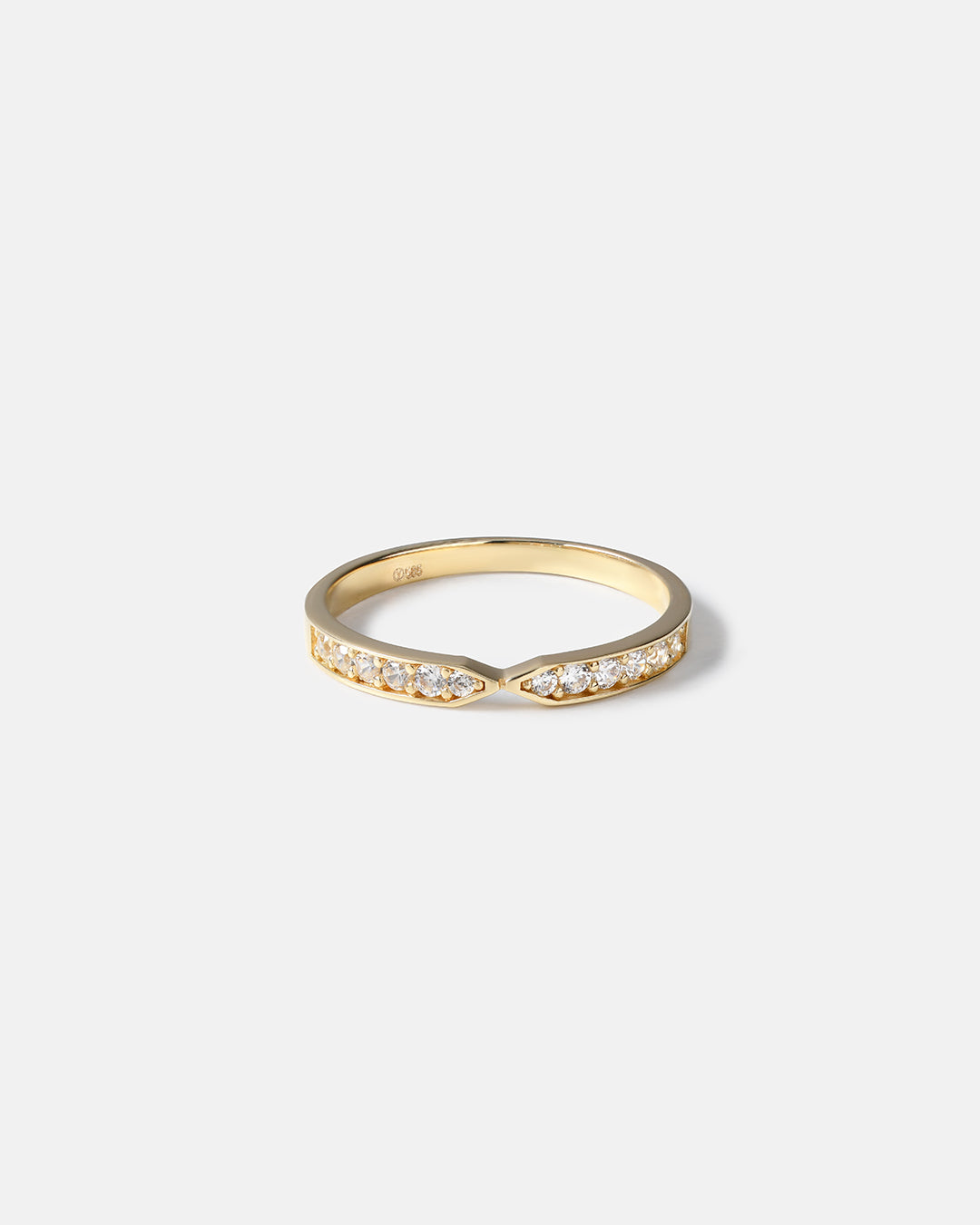 Stone V-Cut Ring