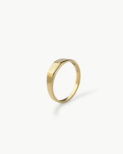 Rectangular Thin Signet Ring