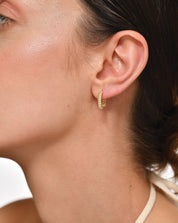 Side Detailed Zirconia Hoops