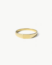 Rectangular Thin Signet Ring