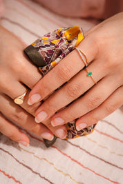 Cross Ring with Scattered Stones