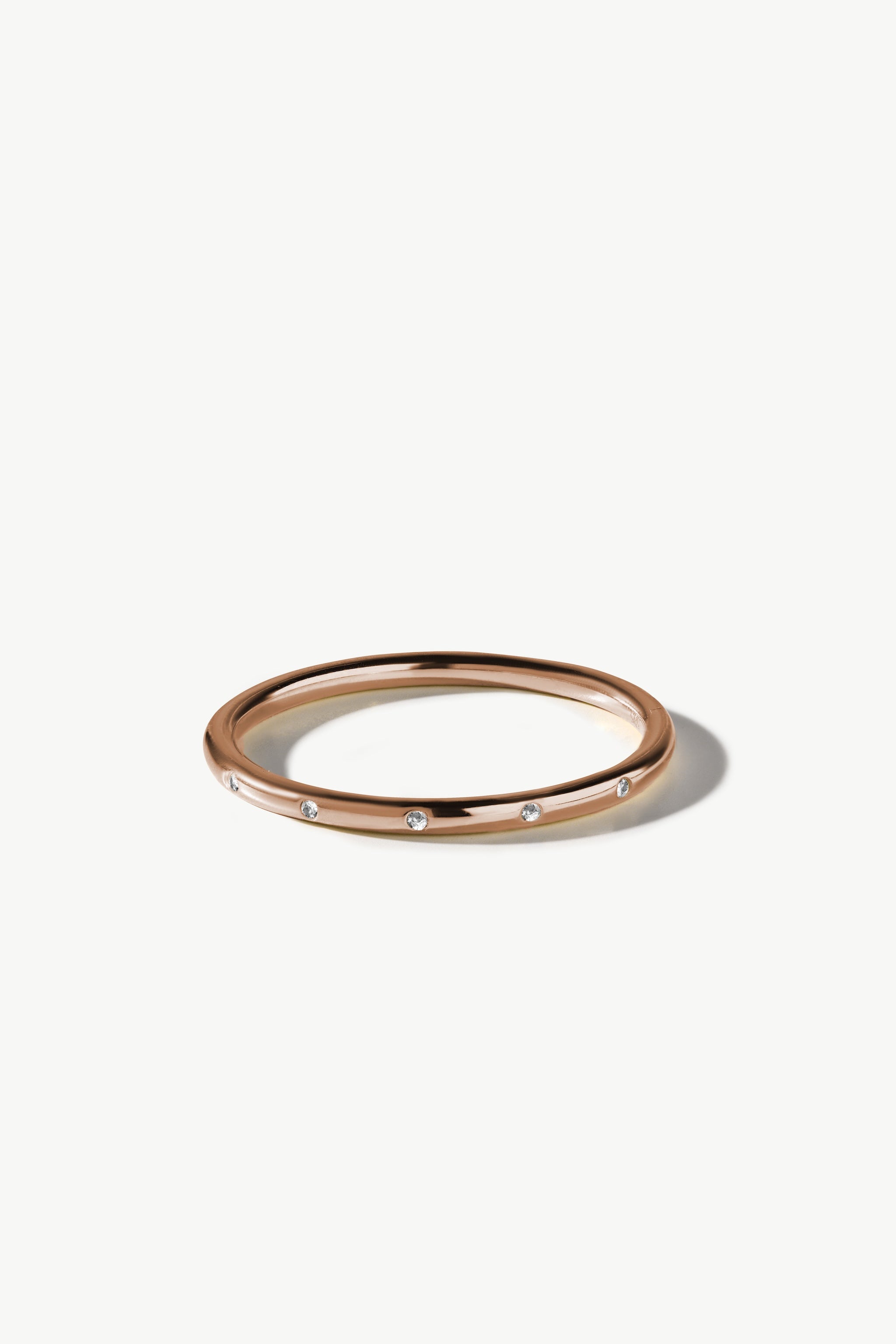 Diamond Five Stone Bagel Ring